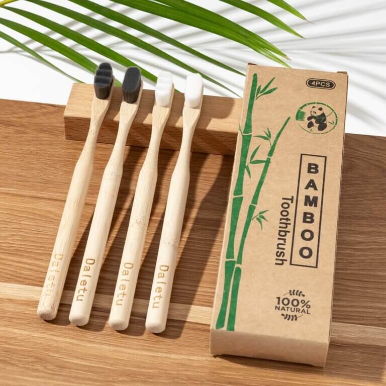 Daletu bamboo manual toothbrush