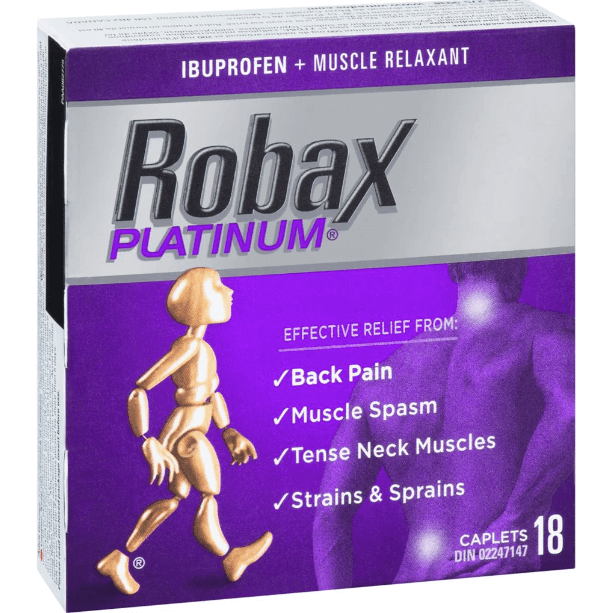 Robax platinum dental pain medication