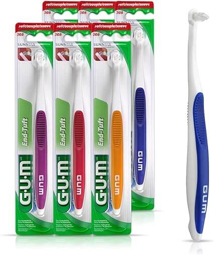 gum narrow head toothbrush